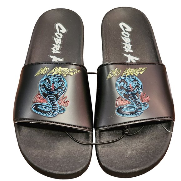 Champion x Cobra Kai No Mercy Karate Kid IPO Slides Sandals Men's 13 CPS10583M - Picture 1 of 8